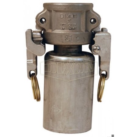 Dixon EZ Boss-Lock Type-C Cam and Groove Swaged Coupler with Ferrule, Female Coupler x Hose Shank End Sty RC075EZ-70